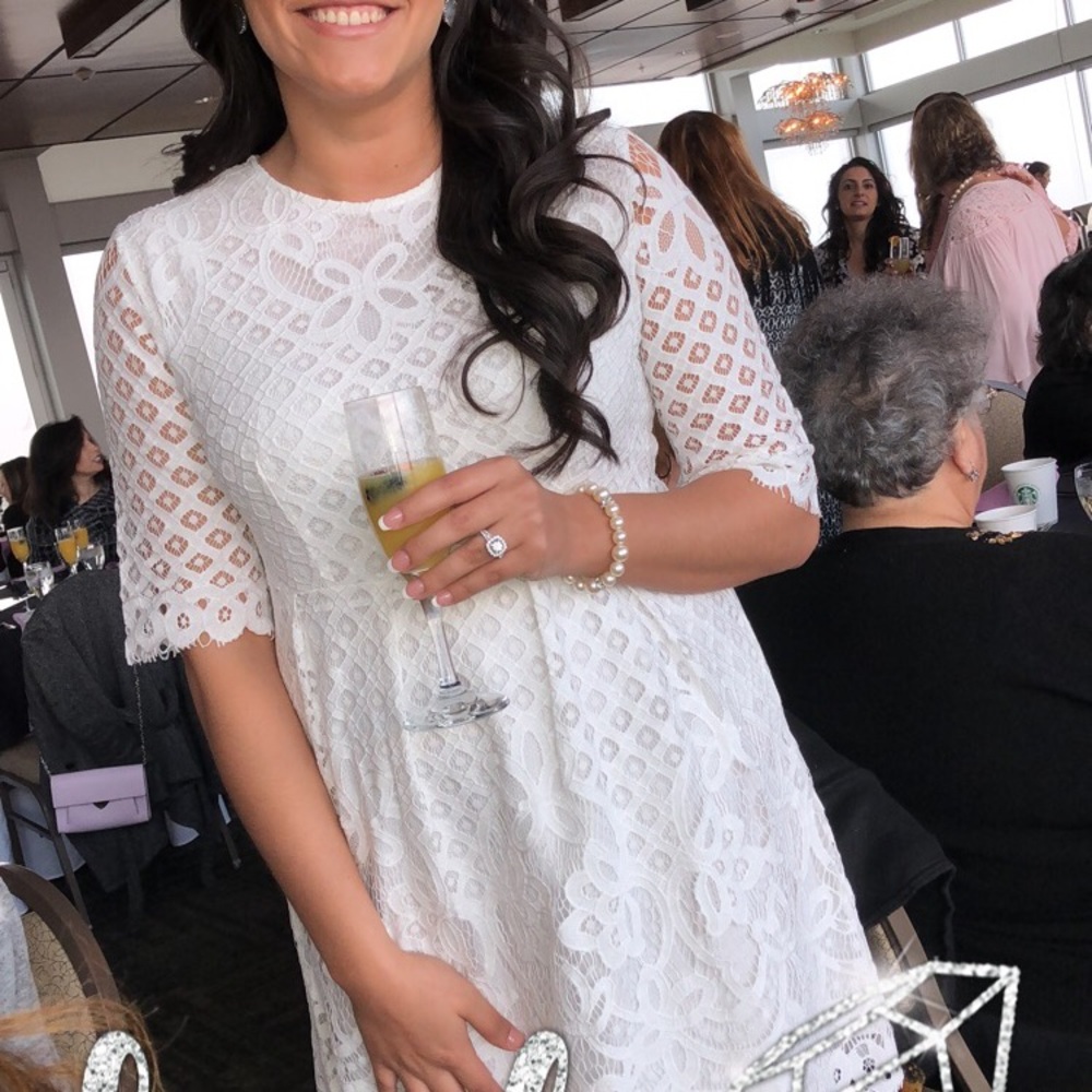 White lacey dress